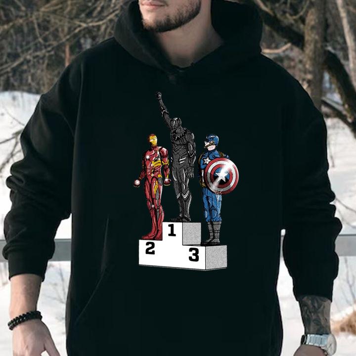Black Panther Is The Best Iron Man Captain America t-shirt hoodie