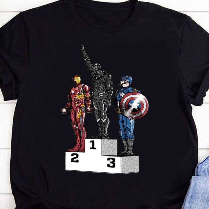 Black Panther Is The Best Iron Man Captain America t-shirt shirt