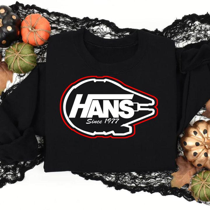 Millennium Falcon Hans Since 1977 Star Wars t-shirt sweatshirt