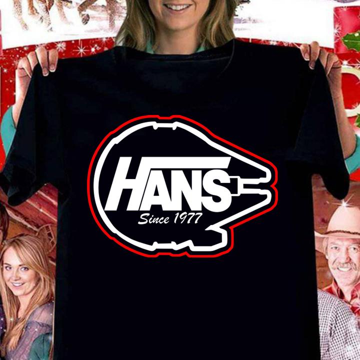 Millennium Falcon Hans Since 1977 Star Wars t-shirt woman shirt