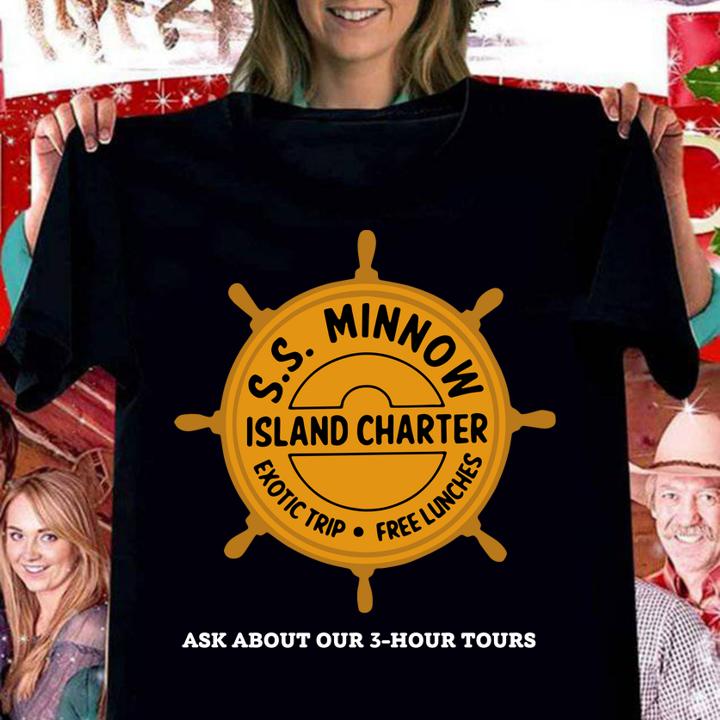 Island Charter Ss Minnow Exotic Trip Free Lunches Ask About Our 3 Hour Tours t-shirt woman shirt