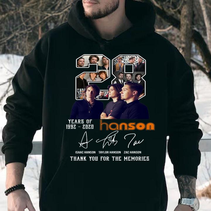 Years Of 1992-2020 Hanson Signatures t-shirt hoodie
