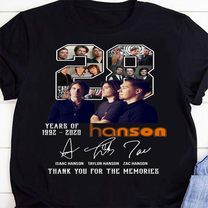 Years Of 1992-2020 Hanson Signatures t-shirt shirt