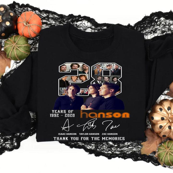 Years Of 1992-2020 Hanson Signatures t-shirt sweatshirt