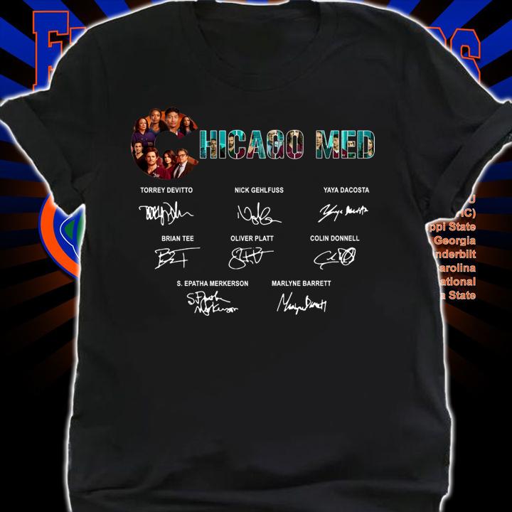 Chicago Med Signatures Torrey Devitto Nick Gehlfuss Yaya Dacosta t-shirt shirt