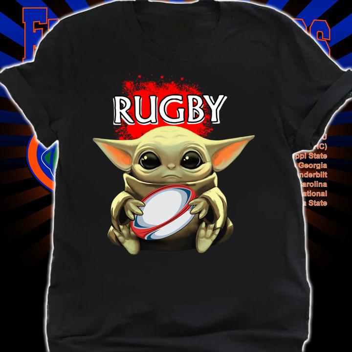 Star Wars Baby Yoda hug Rugby t-shirt shirt