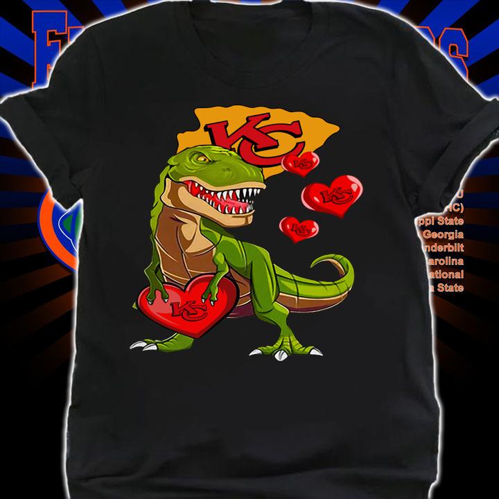 Dinosaur T Rex Mashup Kansas City Chiefs t-shirt shirt