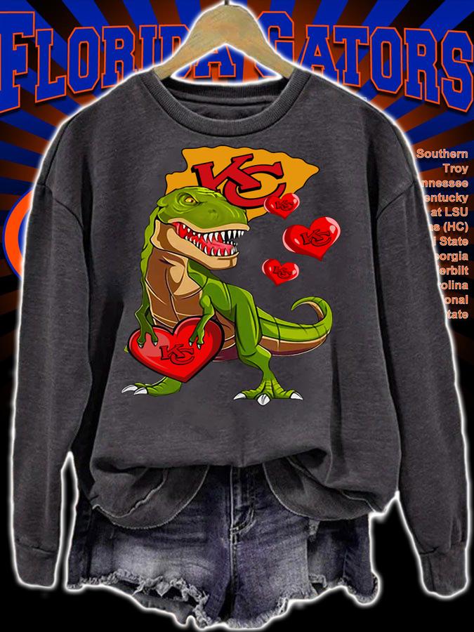Dinosaur T Rex Mashup Kansas City Chiefs t-shirt sweatshirt