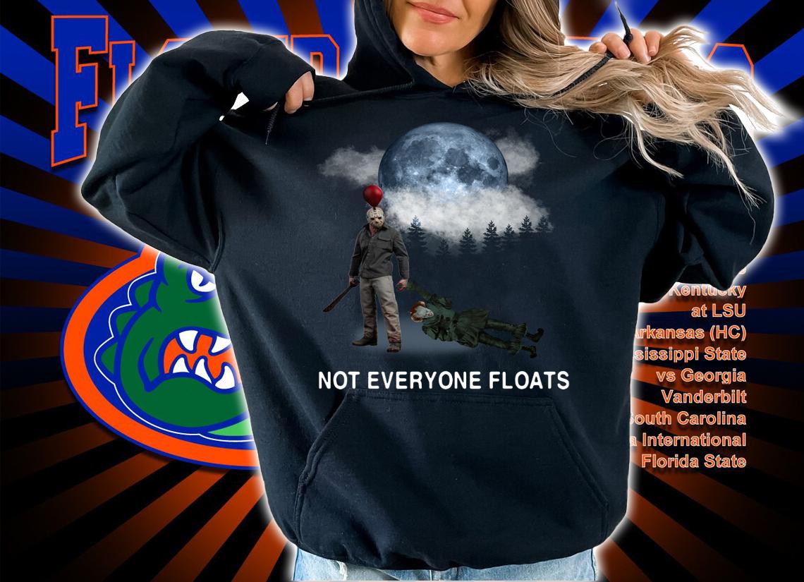Jason Voorhees vs Pennywise not everyone floats t-shirt hoodie