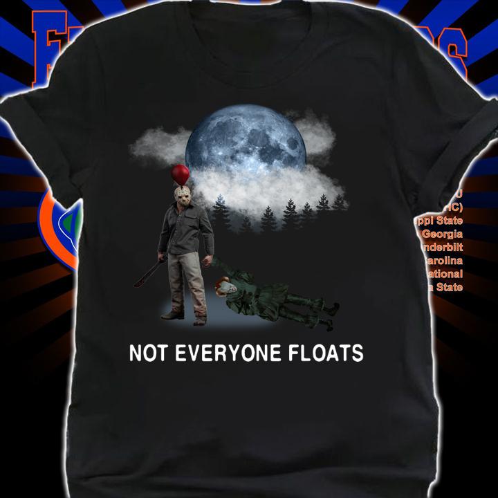 Jason Voorhees vs Pennywise not everyone floats t-shirt shirt
