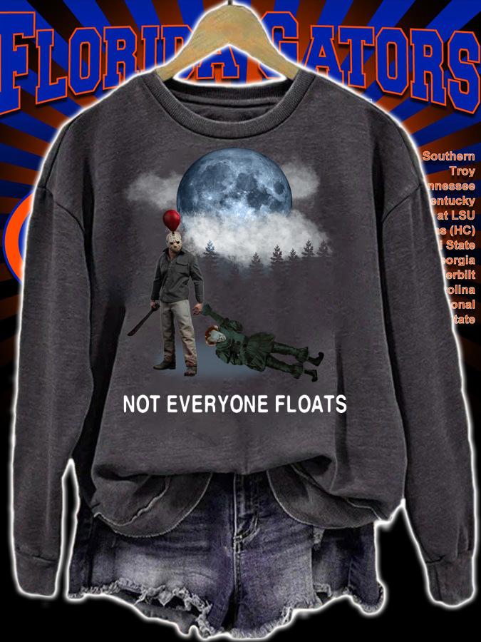Jason Voorhees vs Pennywise not everyone floats t-shirt sweatshirt