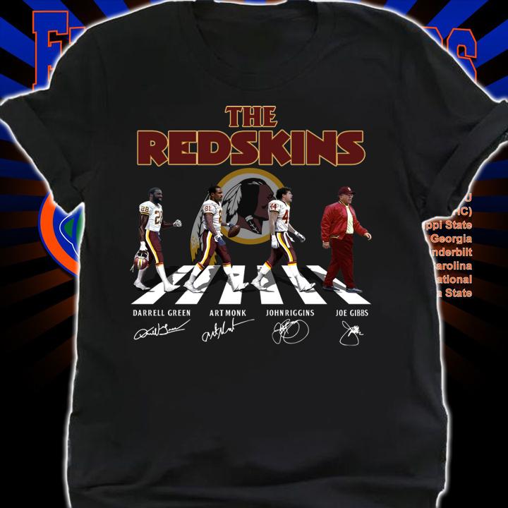 Washington Football The Redskins Abbey Road signed t-shirt shirt