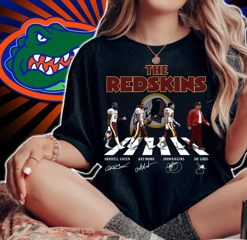 Washington Football The Redskins Abbey Road signed t-shirt woman shirt