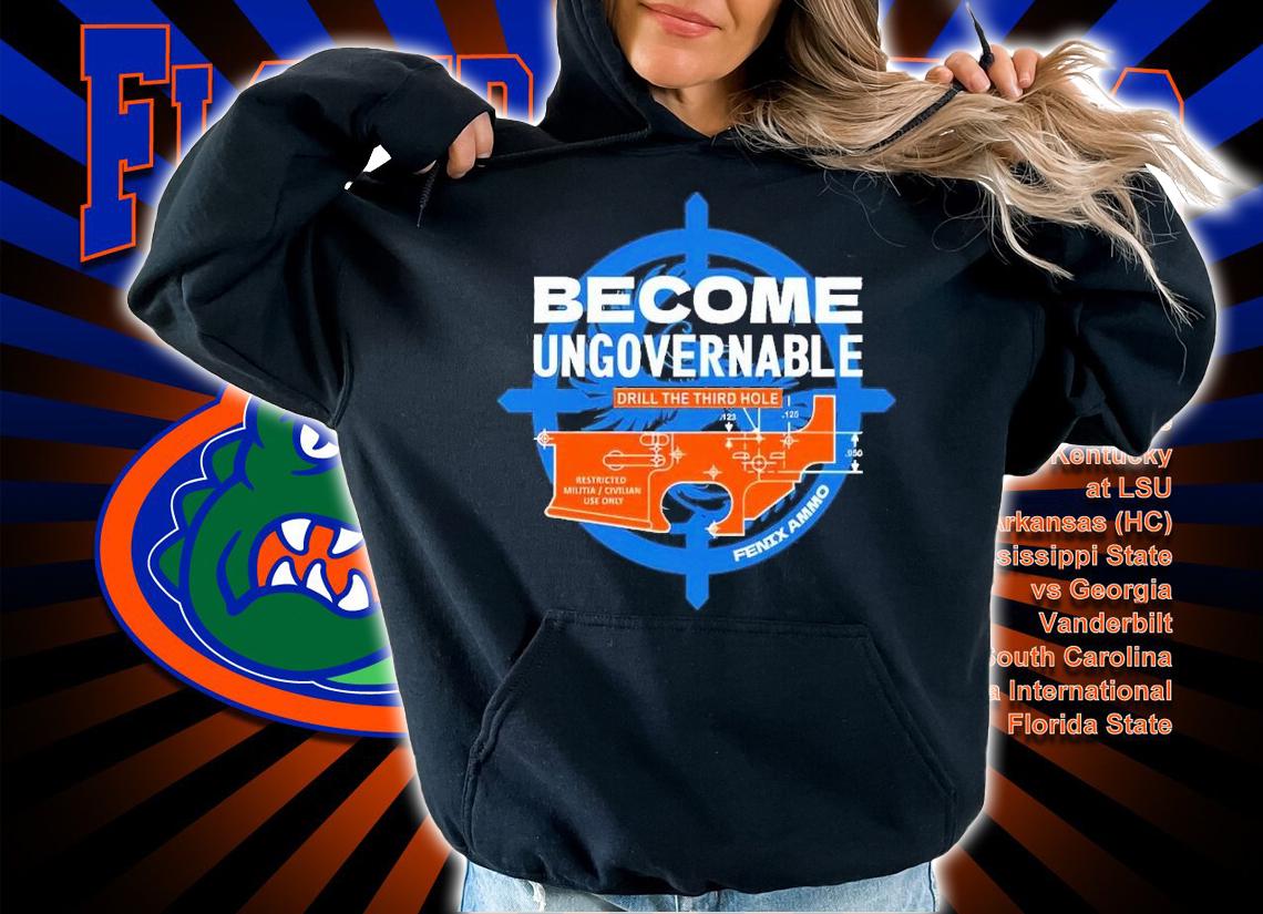 Become ungovernable drill the third hole shirt t-shirt hoodie