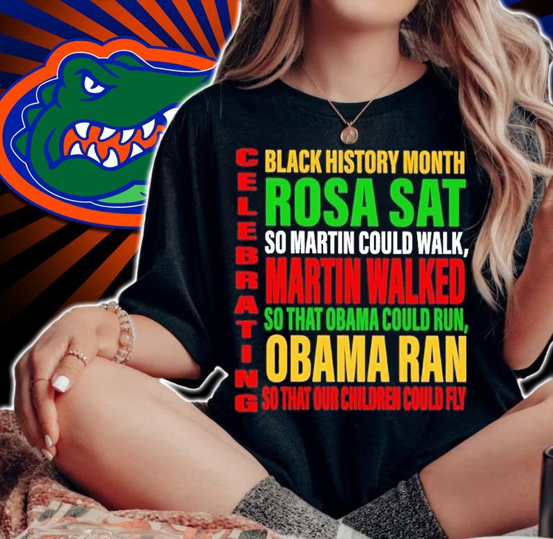 Black history month Rosa Sat so Martin could walk Martin walked shirt t-shirt woman shirt