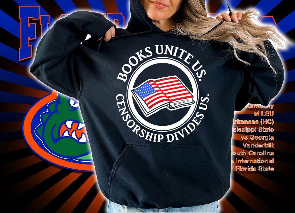 Books unite US censorship divides US shirt t-shirt hoodie