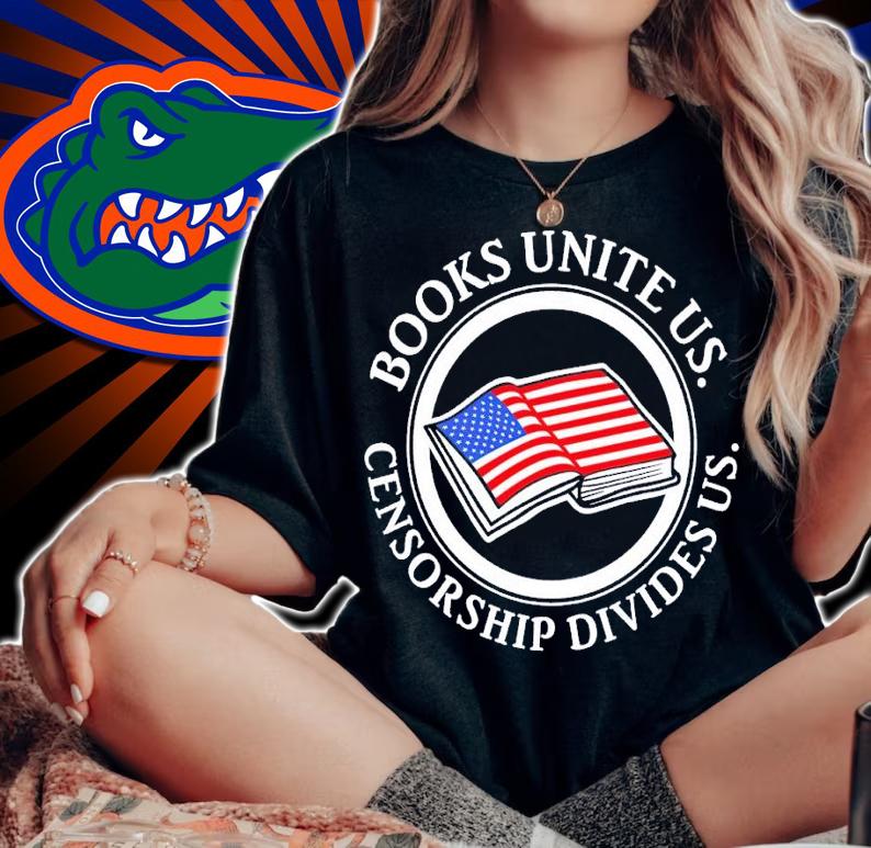 Books unite US censorship divides US shirt t-shirt woman shirt