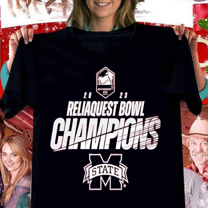 2023 Reliaquest Bowl Mississippi State Champion shirt t-shirt woman shirt