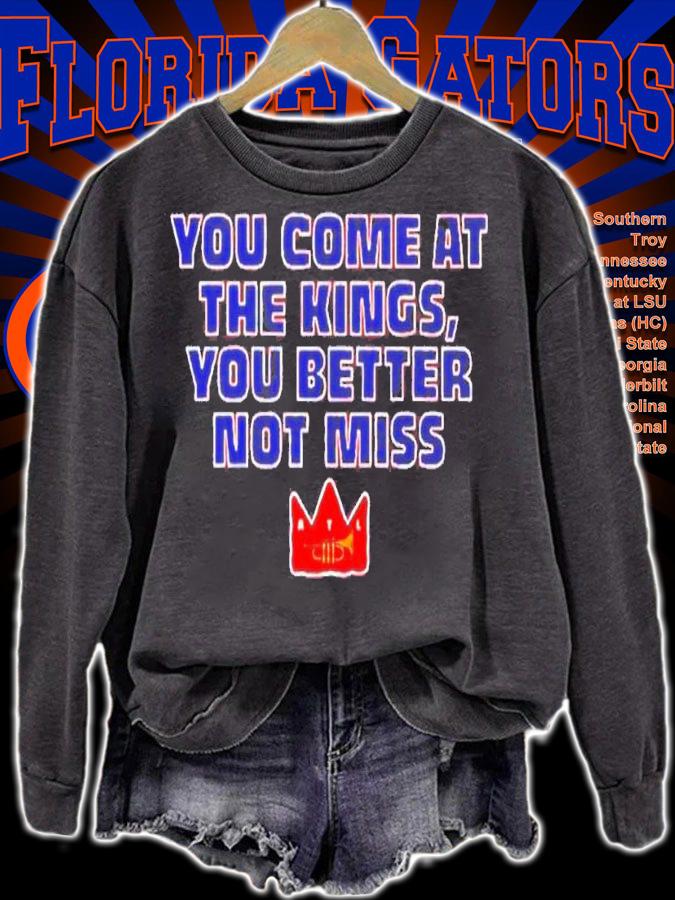 Awesome atlanta Braves You Come At The Kings You Better Not Miss Shirt t-shirt sweatshirt