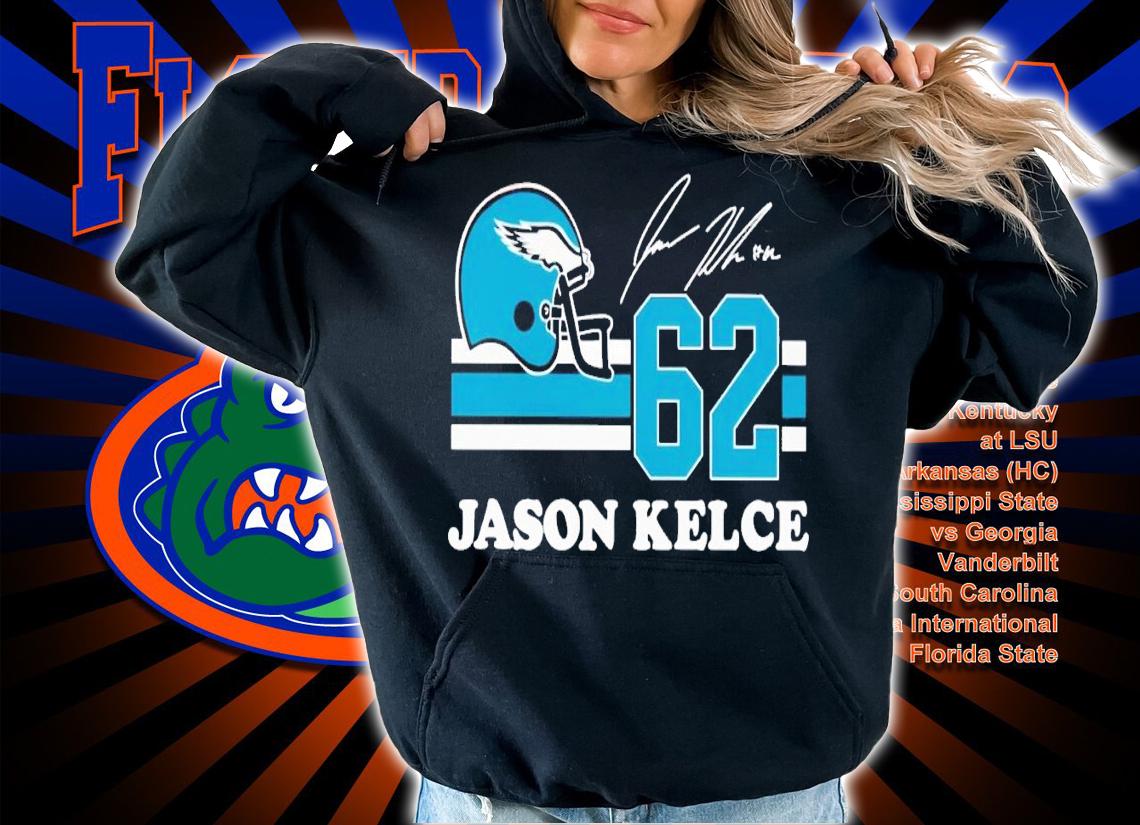 Eagles Jason Kelce 62 signature shirt t-shirt hoodie