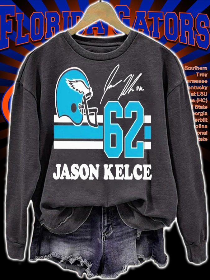 Eagles Jason Kelce 62 signature shirt t-shirt sweatshirt