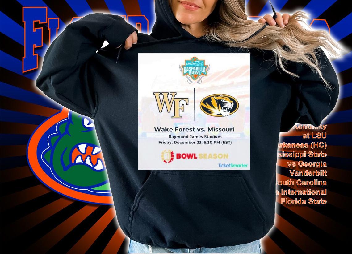 Gasparilla Bowl Wake Forest Vs Missouri Raymond James Stadium Bowl Season 2022 Shirt t-shirt hoodie