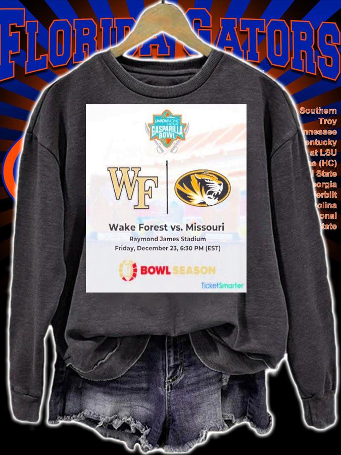 Gasparilla Bowl Wake Forest Vs Missouri Raymond James Stadium Bowl Season 2022 Shirt t-shirt sweatshirt