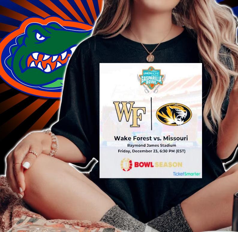Gasparilla Bowl Wake Forest Vs Missouri Raymond James Stadium Bowl Season 2022 Shirt t-shirt woman shirt