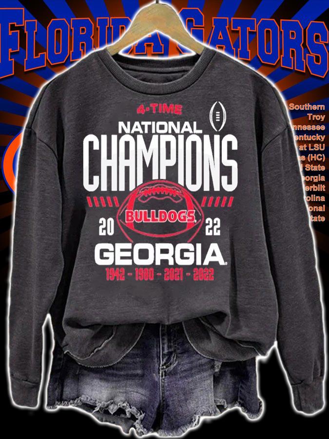 Georgia Bulldogs Four-Time College Football National Champions Overdye shirt t-shirt sweatshirt