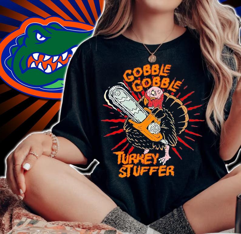 Gobble Gobble Turkey Stuffer Thanksgiving shirt t-shirt woman shirt