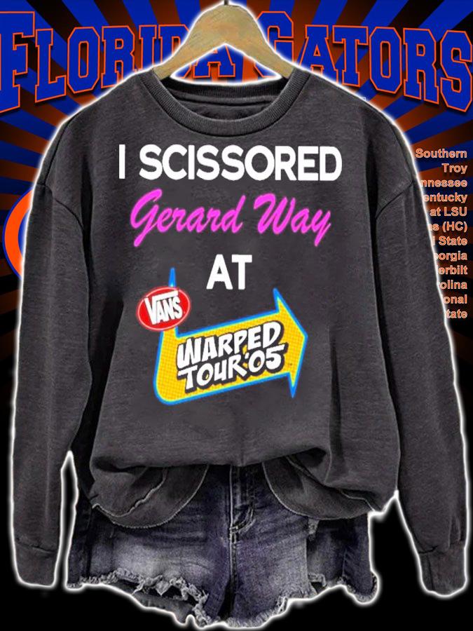 I Scissored Gerard Way At Vans Warped Tour 05 Shirt t-shirt sweatshirt