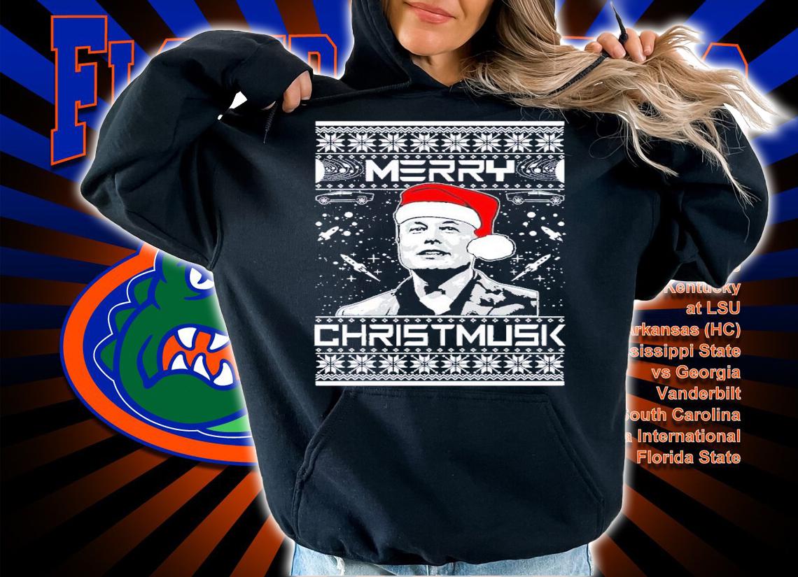 Merry Christmusk Funny Elon Musk Meme Ugly Christmas shirt t-shirt hoodie
