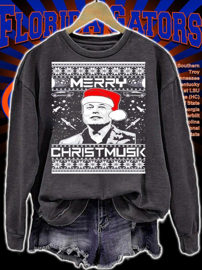 Merry Christmusk Funny Elon Musk Meme Ugly Christmas shirt t-shirt sweatshirt