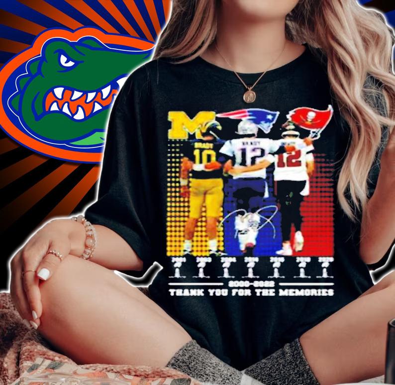 Michigan Wolverines New England Patriots Vs Tampa Bay Buccaneers Brady 2000-2022 shirt t-shirt woman shirt
