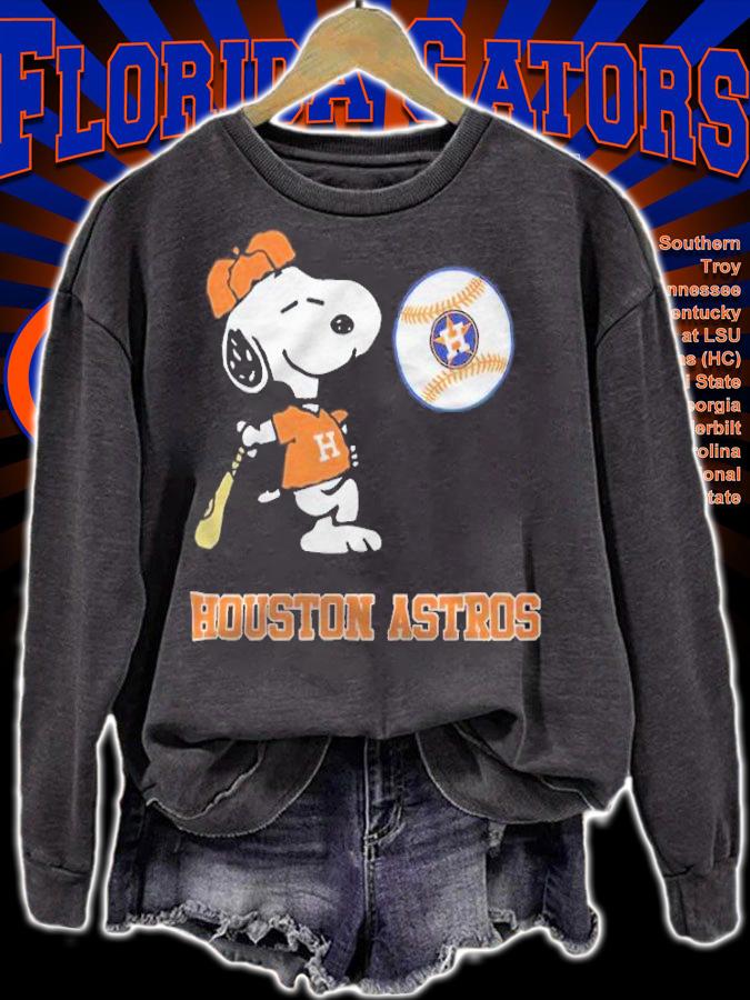 Houston Astros Snoopy baseball shirt t-shirt