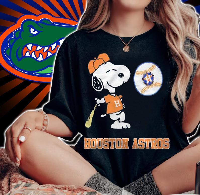 Houston Astros Snoopy baseball shirt t-shirt