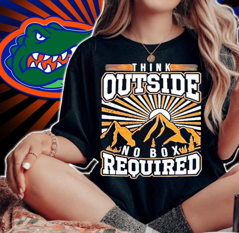 Think Outside No Box Required T-Shirt woman shirt