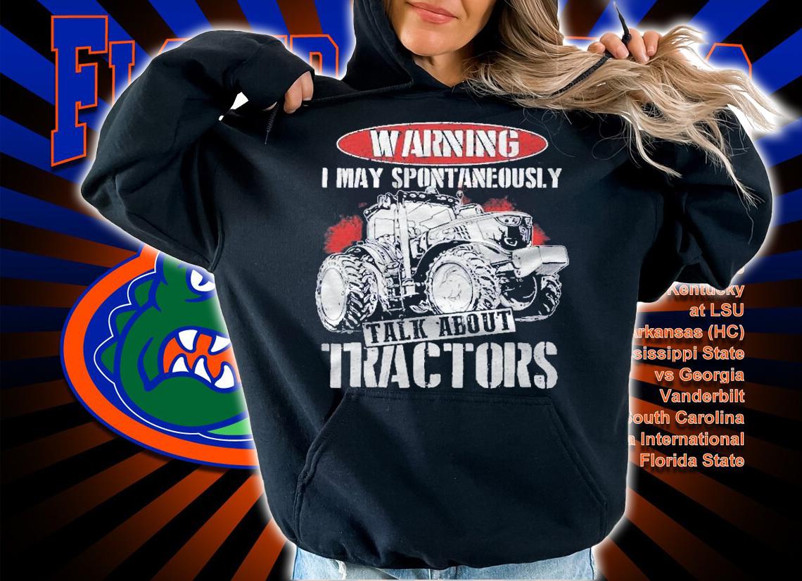 Warning I May Spontaneously Talk About Tractor Farmer Shirt hoodie