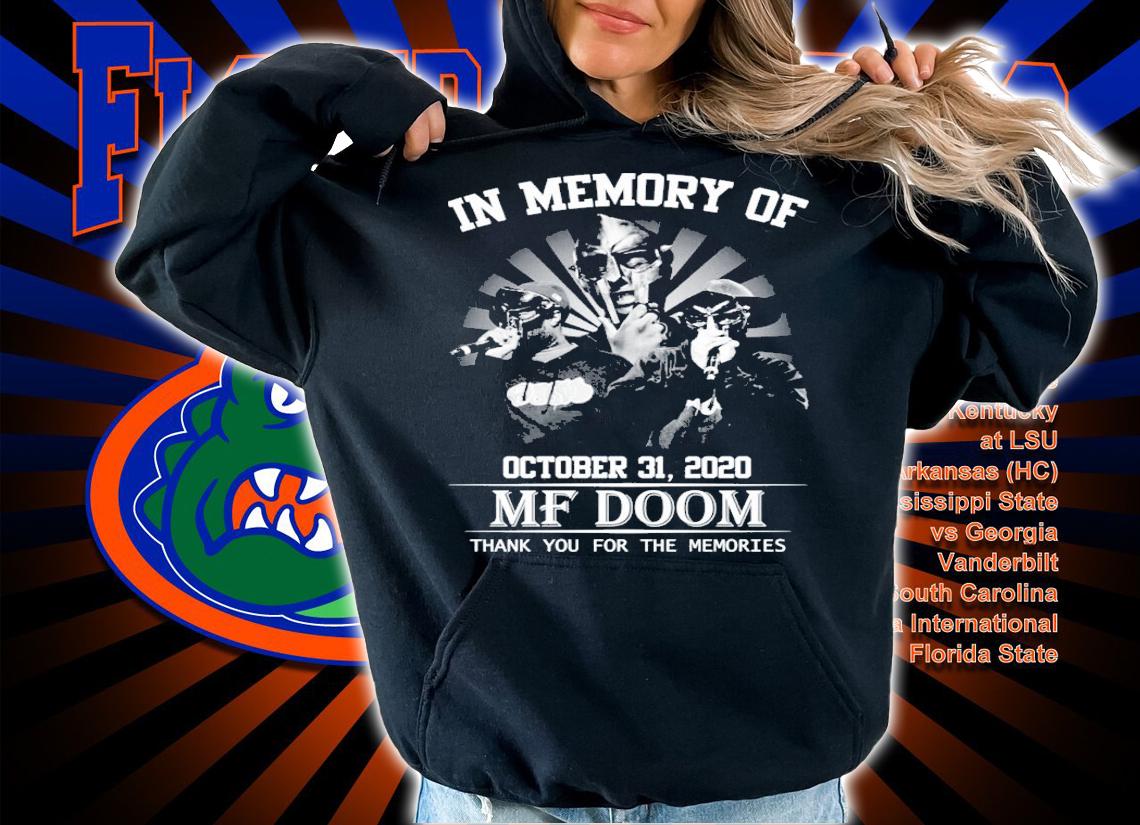 In Memory Of October 31 2020 Mf Doom Thank You For The Memories T-shirt hoodie