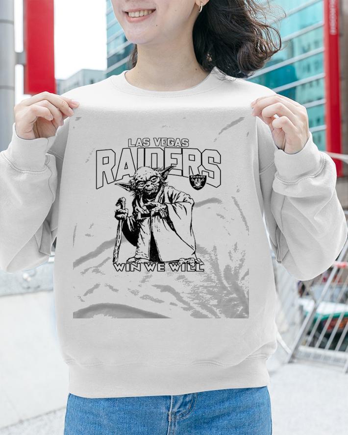 Las Vegas Raiders Star Wars Yoda Win We Will shirt