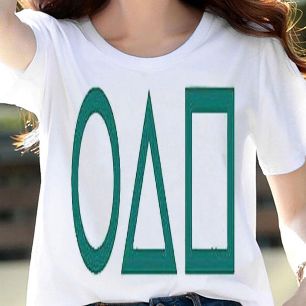 Squid Game circle triangle square T-shirt woman shirt