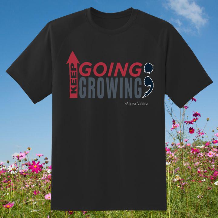 Alyssa Valdez Volleyball Player Keep Going Growing T-shirt
