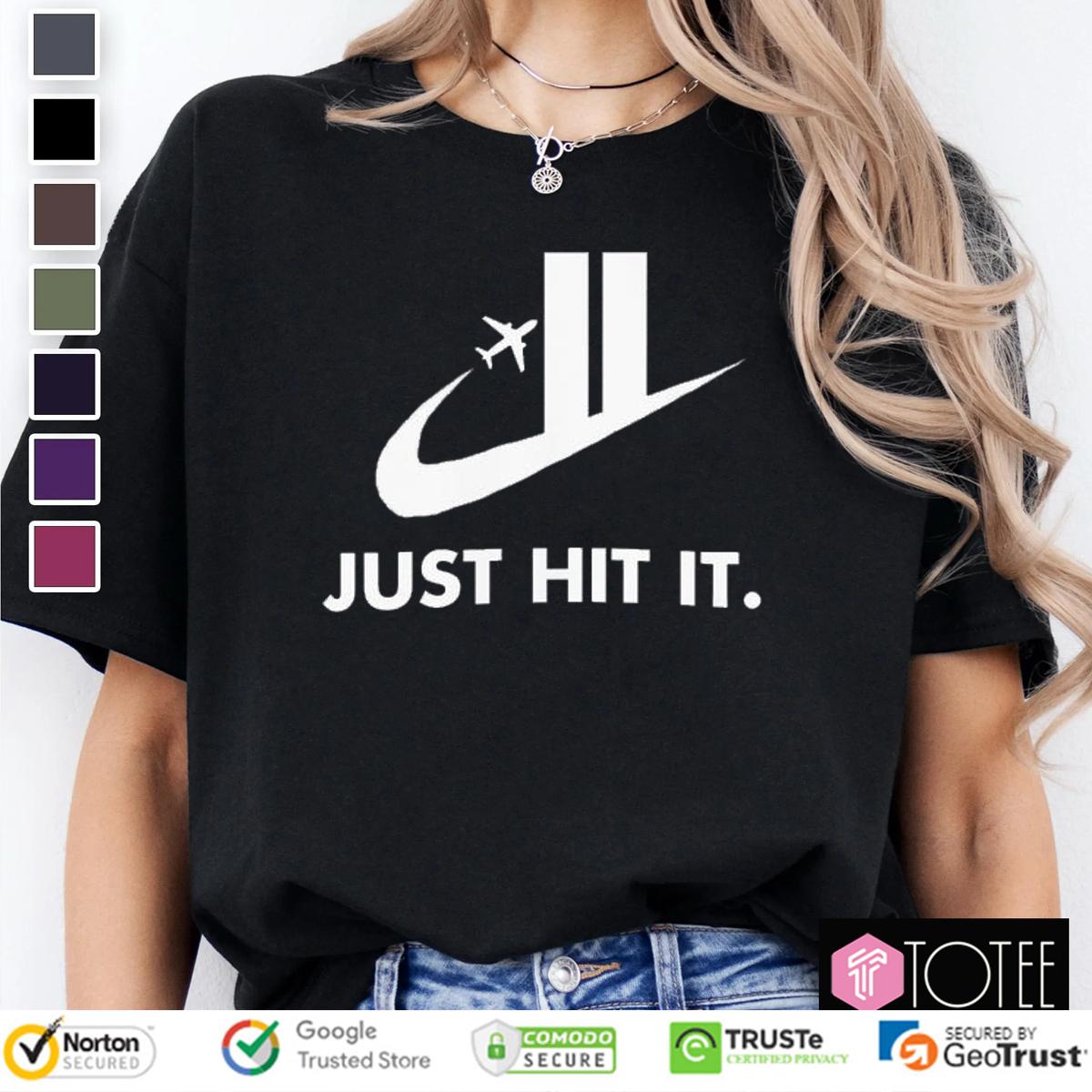 Just Hit It Nike Logo T-Shirt