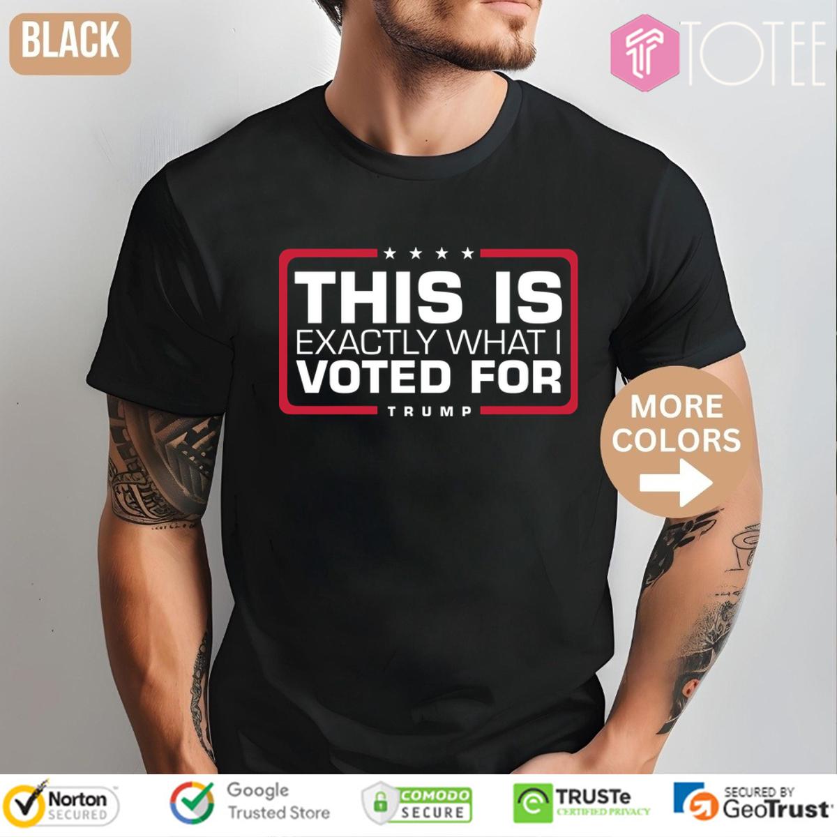 This Is Exactly What I Voted For Trump Shirt