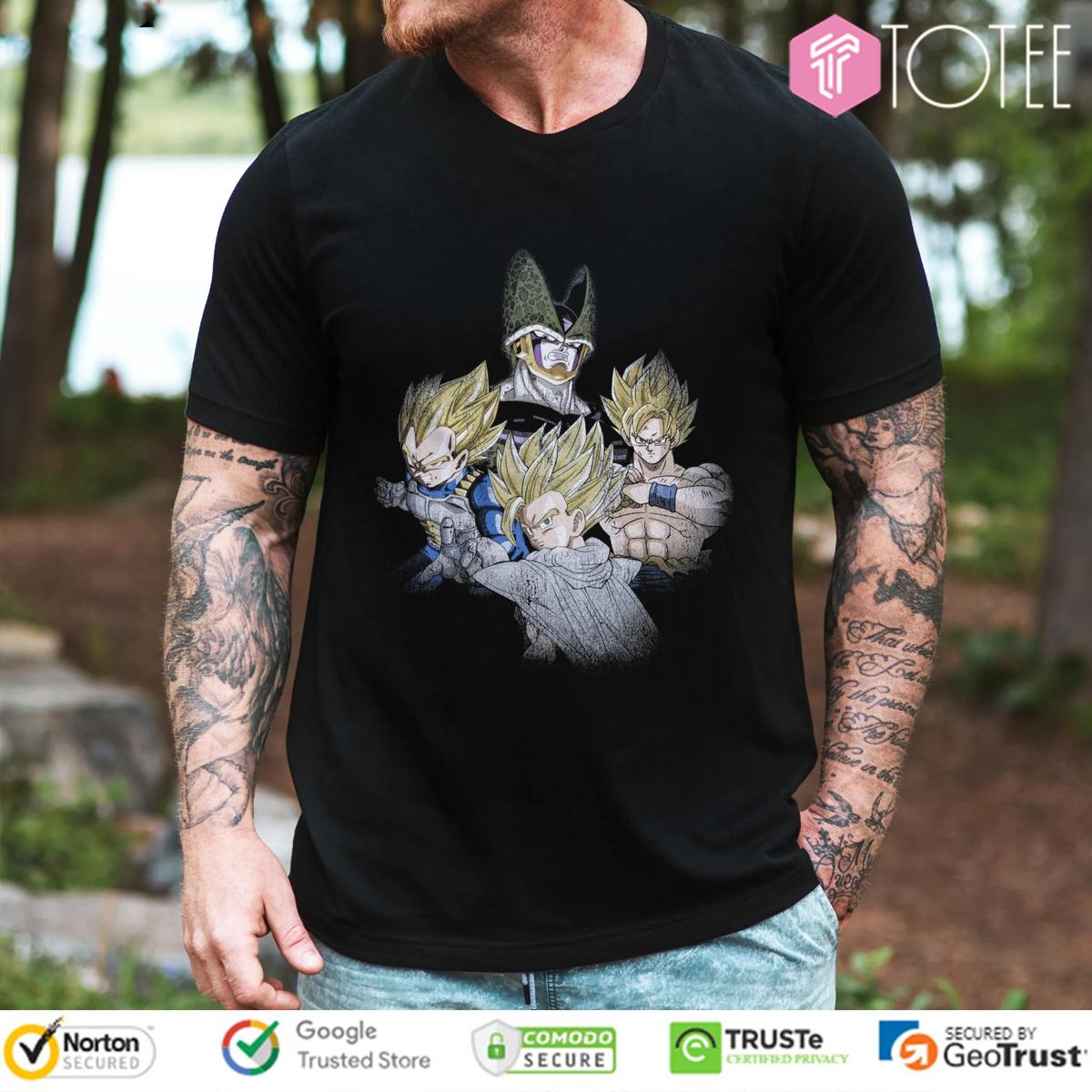 Dragon Ball Z Goku Cell Vegeta Gohan Parody Bohemian Rhapsody T-Shirt