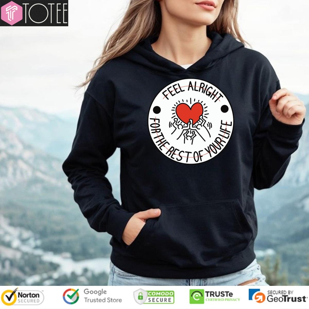 Falsettoland Keith Haring Feel Alright For The Rest Of Yourlife hoodie