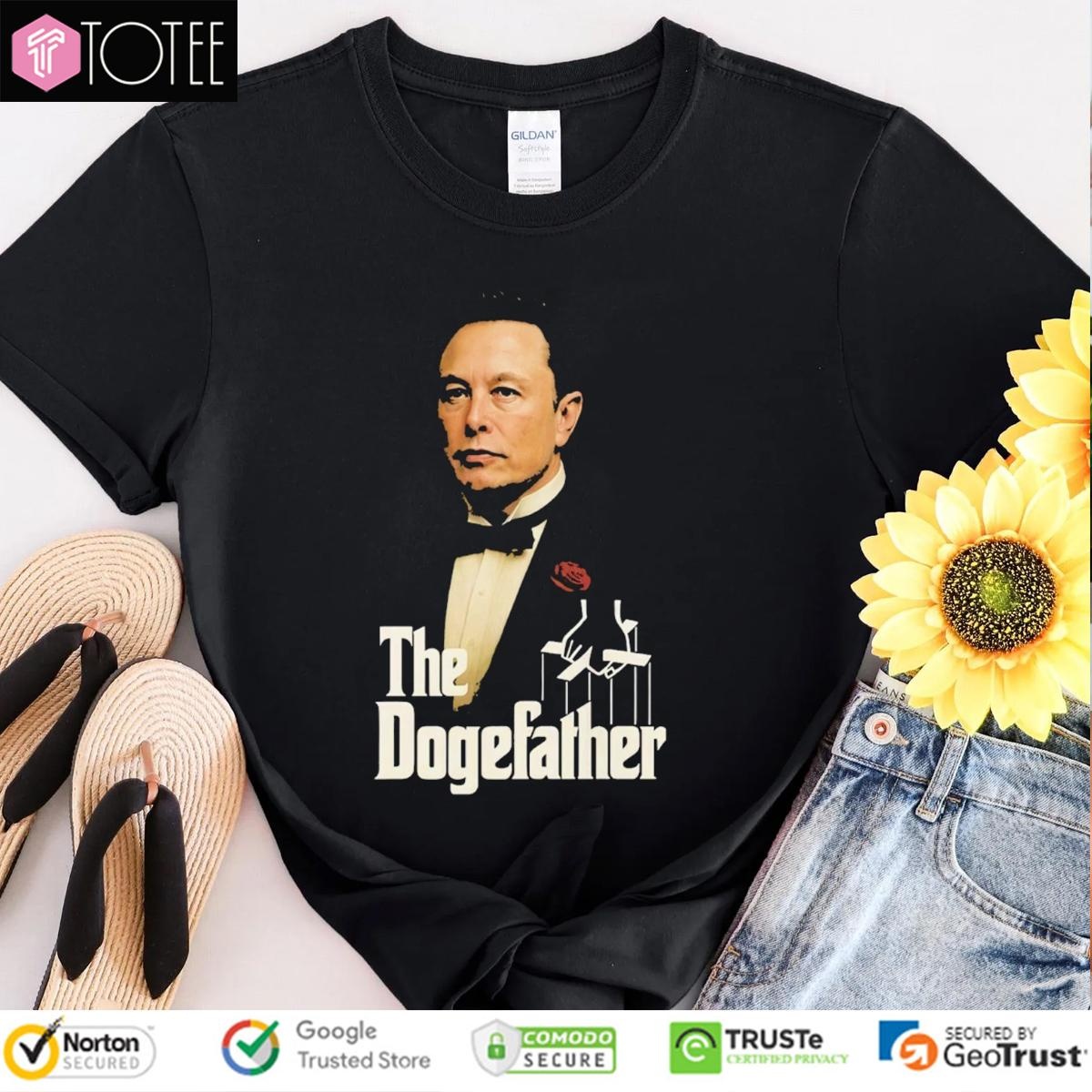 The Dogefather Elon Musk Parody The Godfather T-shirt