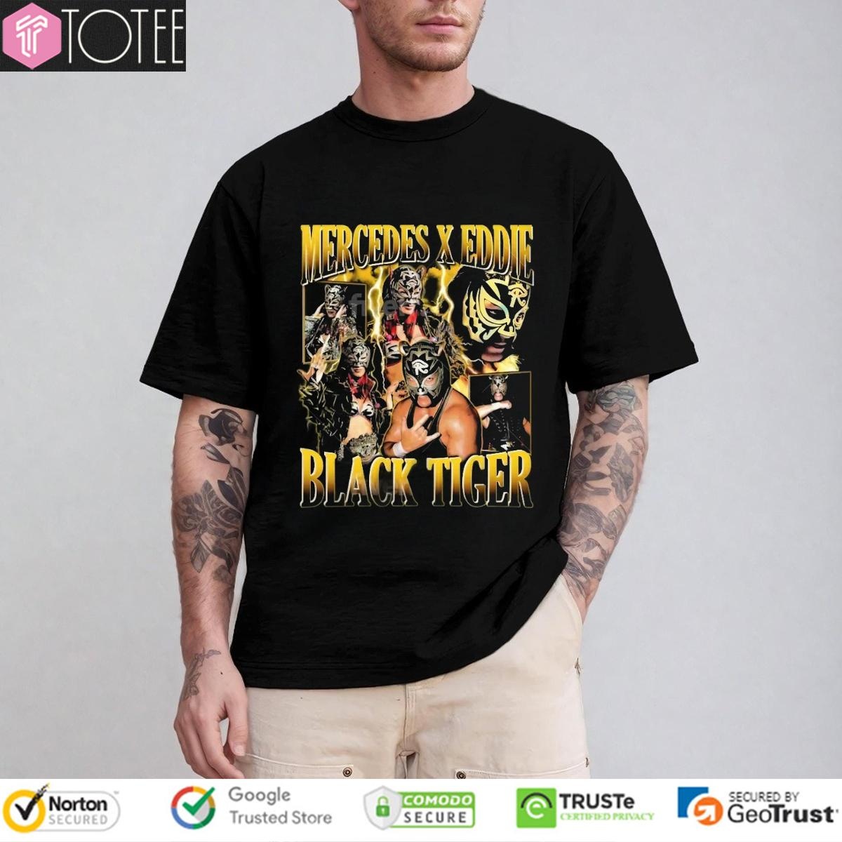 Wwe Mercedes Moné Eddie Guerrero Black Tiger Vintage Bootleg T-shirt
