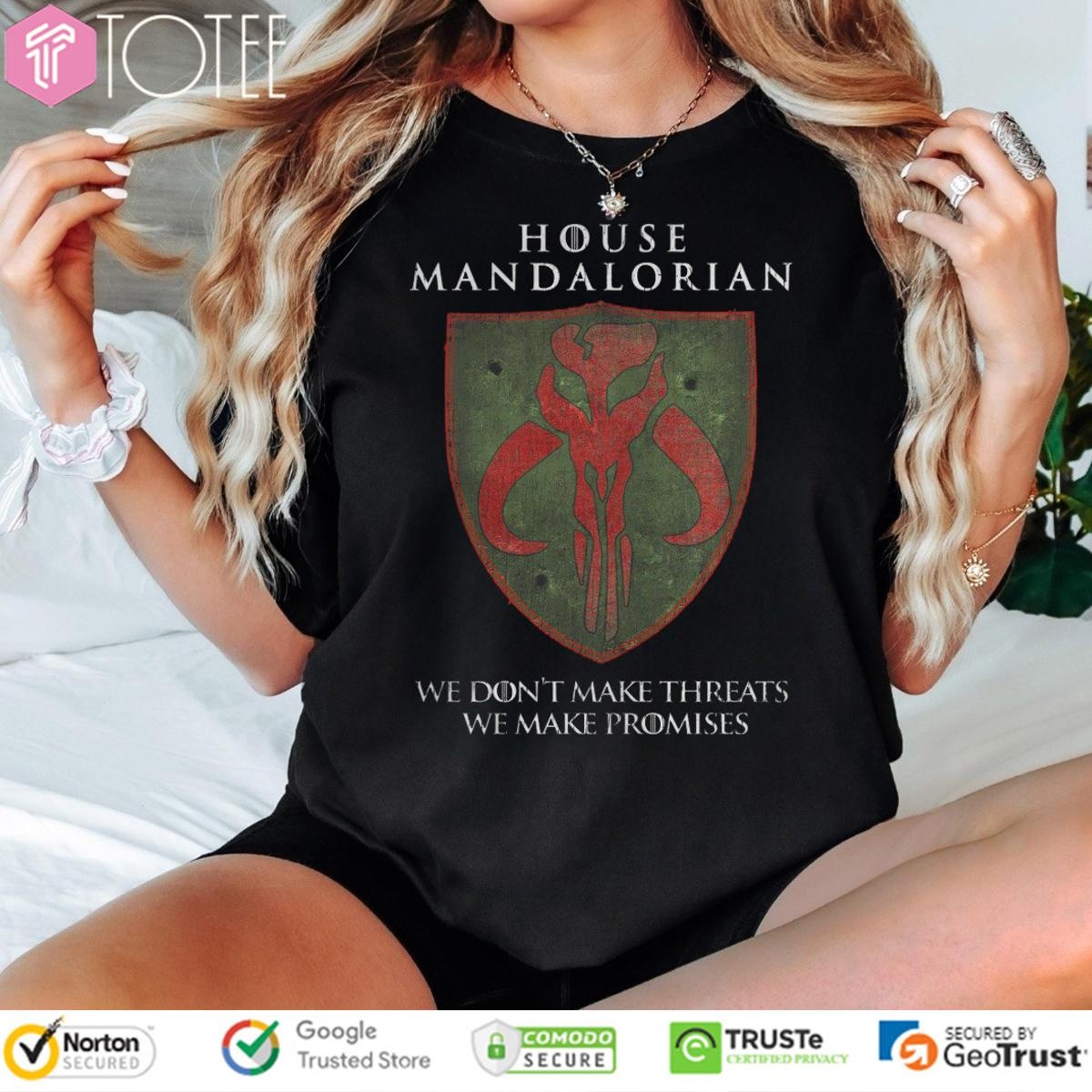 House Mandalorian Star Wars Game Of Thrones House Stark T-shirt