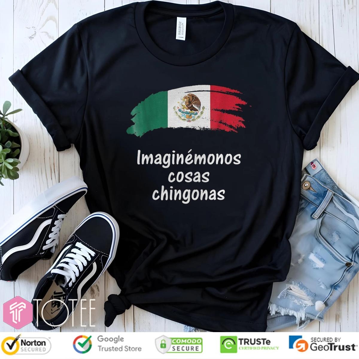 Imaginémonos Cosas Chingonas Mexican Flag T-shirt